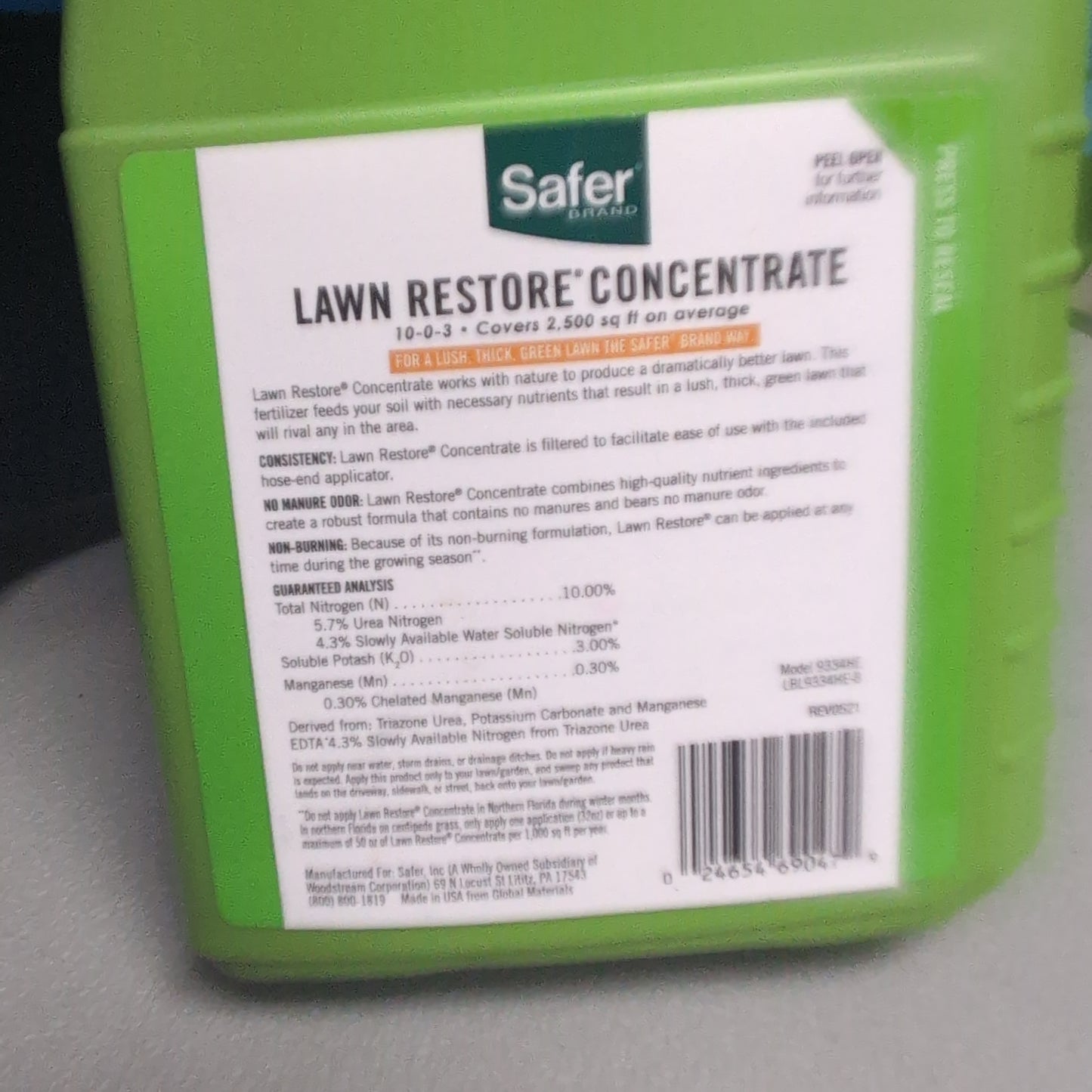 Safer Lawn Restore Concentrate