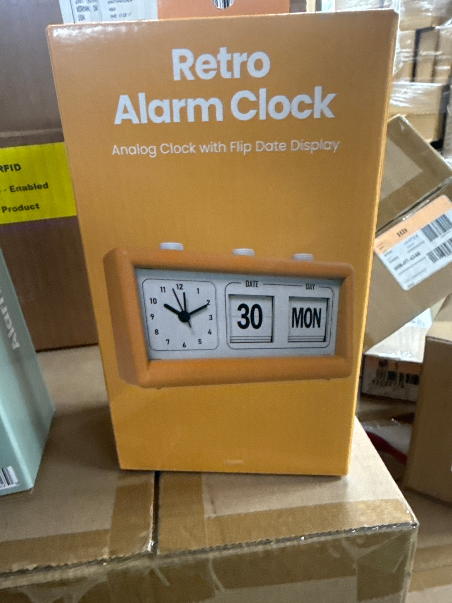 Retro alarm clock orange
