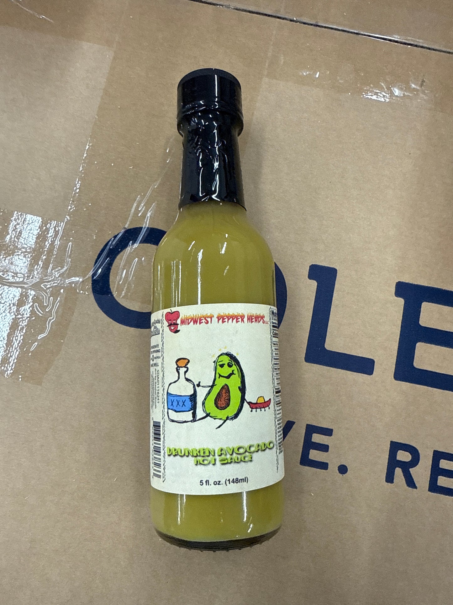 Drunken avocado hot sauce