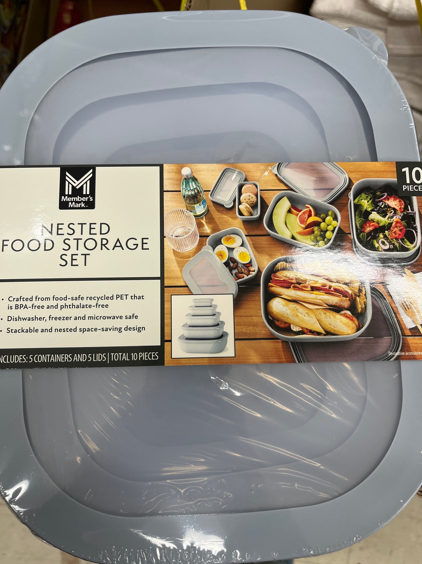 10PC Food Storage Blue