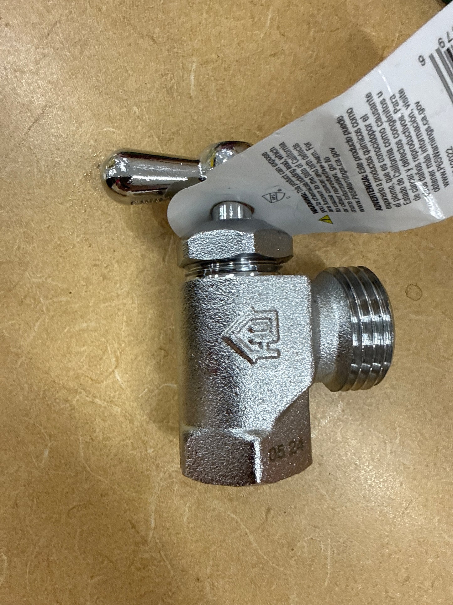 1/2in Brass Washing Machine Valve