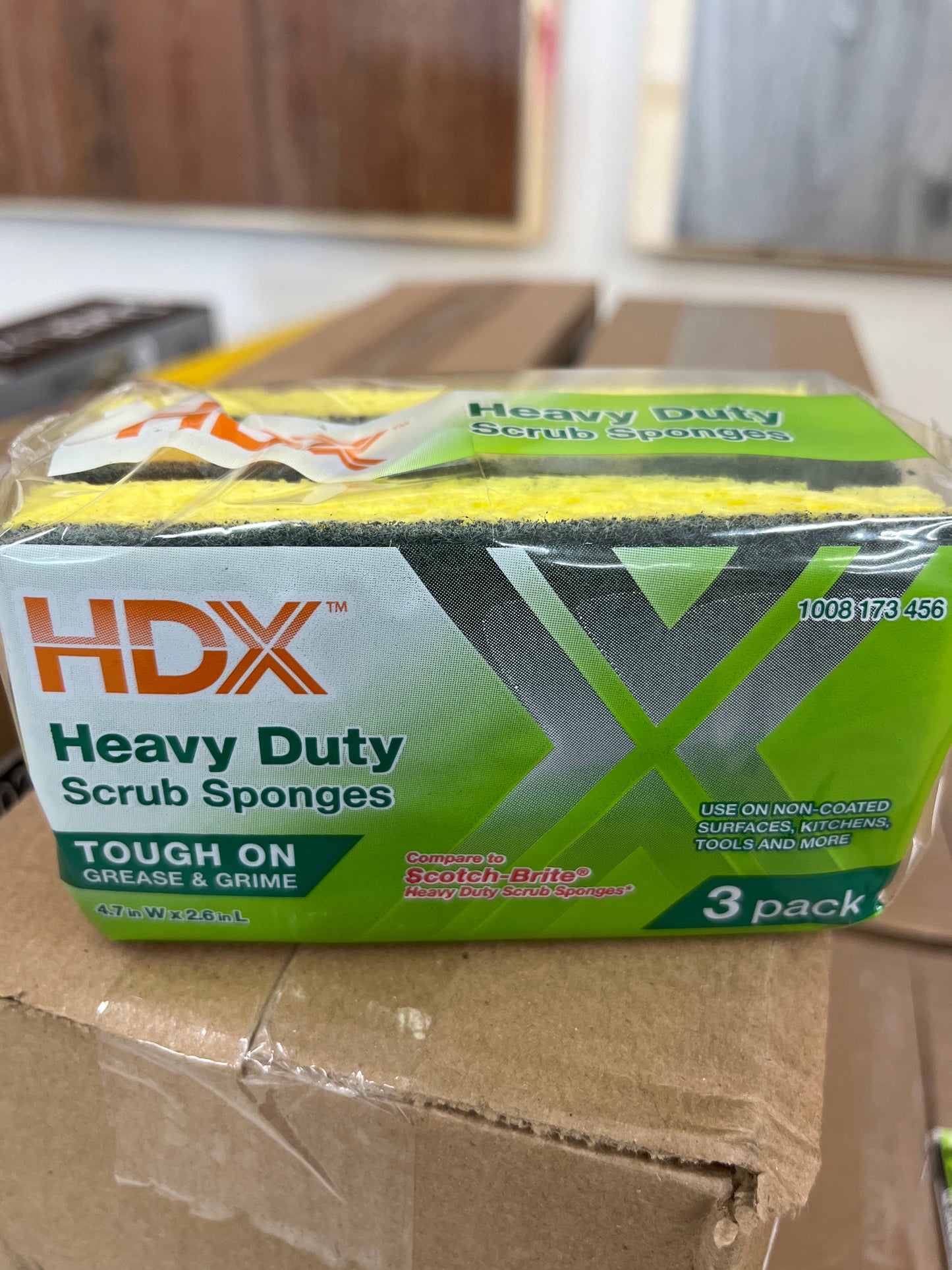 HDX heavy duty sponge 3pk