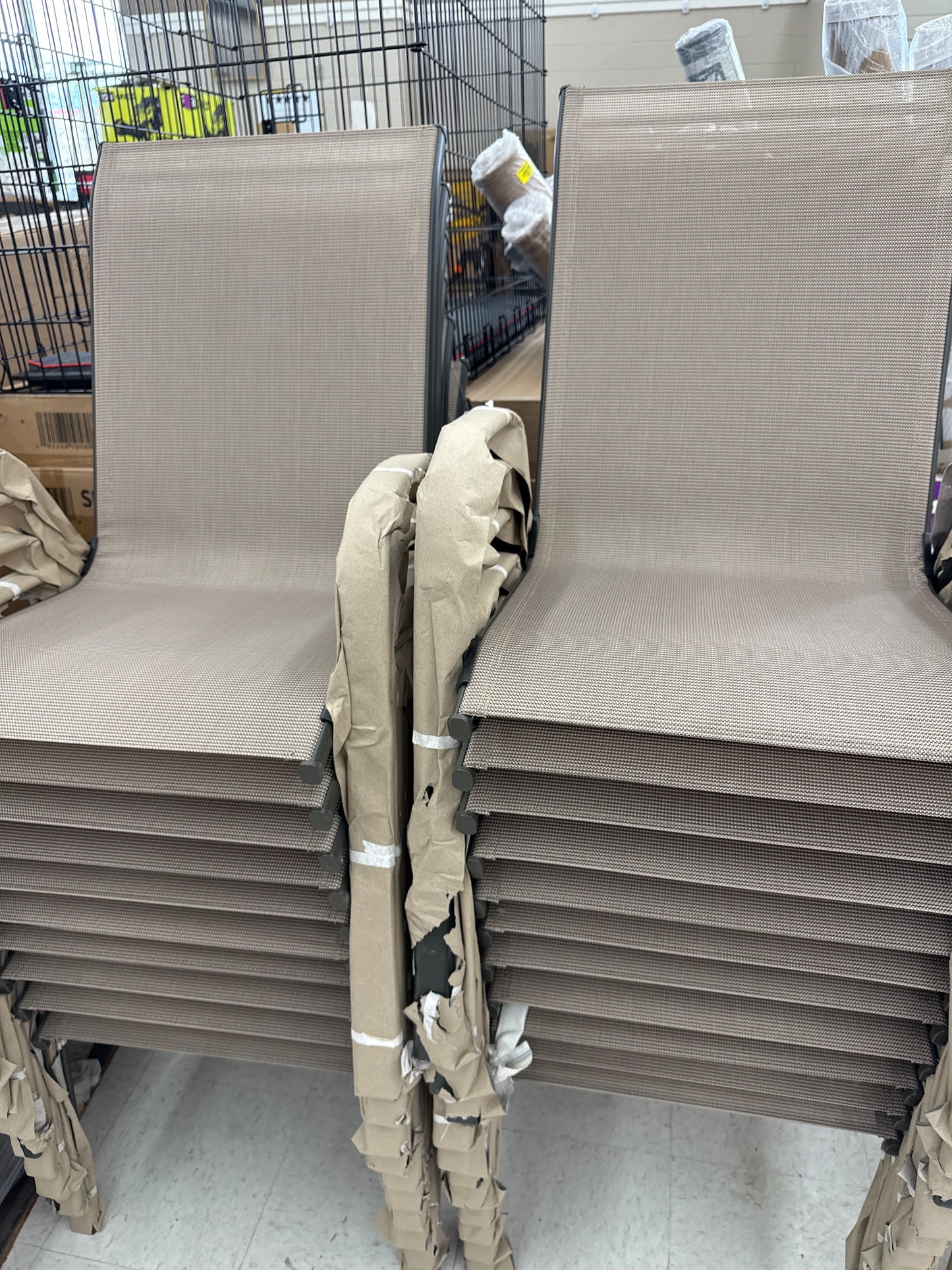 Sling stacking patio chair