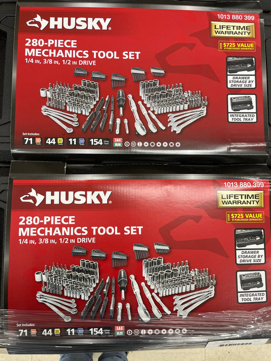 Husky mechanic tool set 280