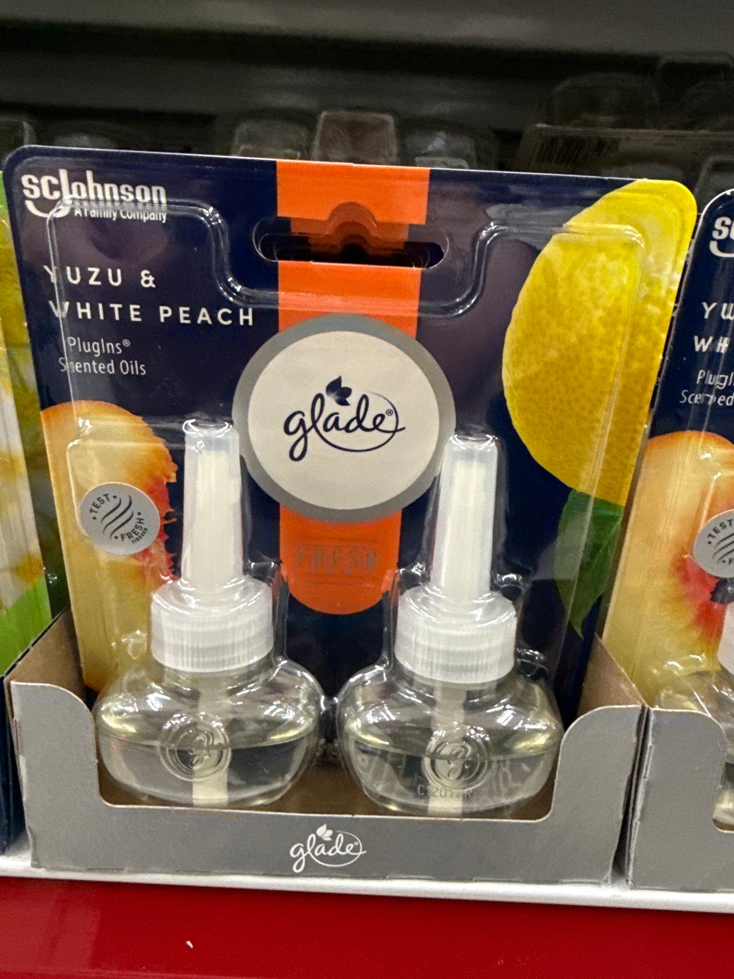 Glade Scented Oil yuzu & white peach 2 pack
