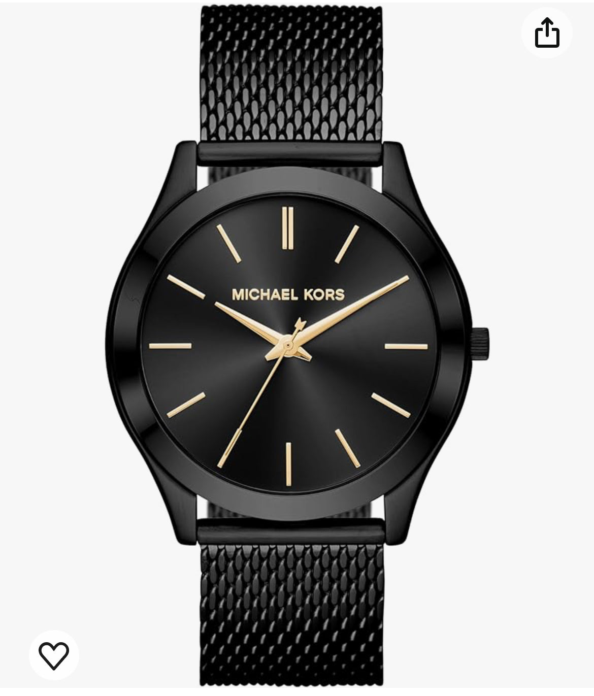 Mk1) Michael Kors Oversized Slim Runway Men's Watch, Stainless Steel Watch for Men