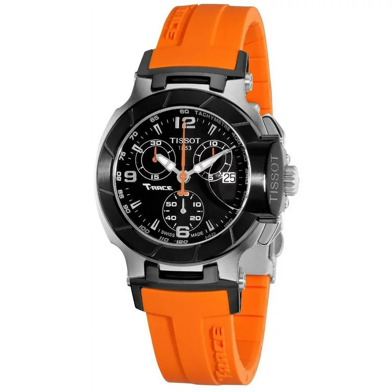 Tissot T Race Chronograph Orange Ladies Watch T0482172705700
