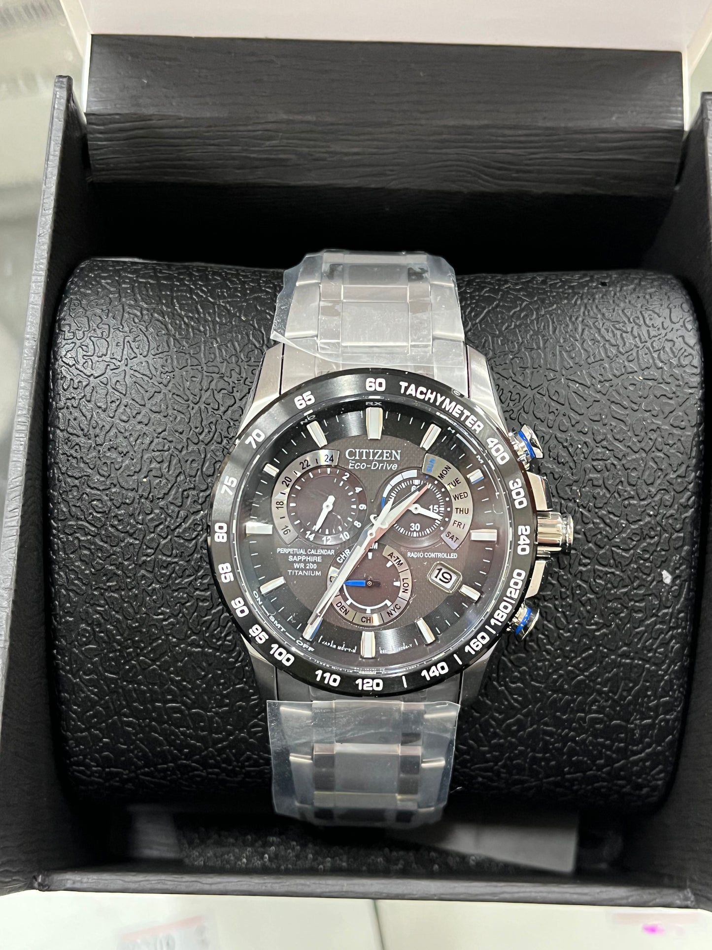 C27) Citizen Men's Eco-Drive Sport Luxury PCAT Chronograph Watch