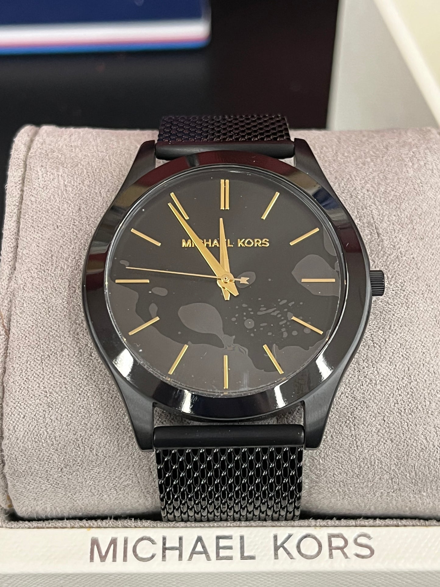 Mk1) Michael Kors Oversized Slim Runway Men's Watch, Stainless Steel Watch for Men