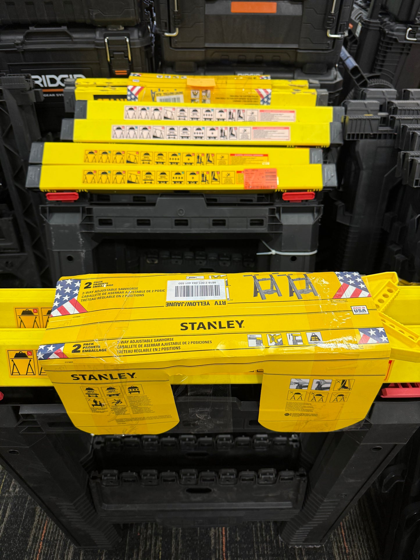 Stanley adjustable saw horse 2PK