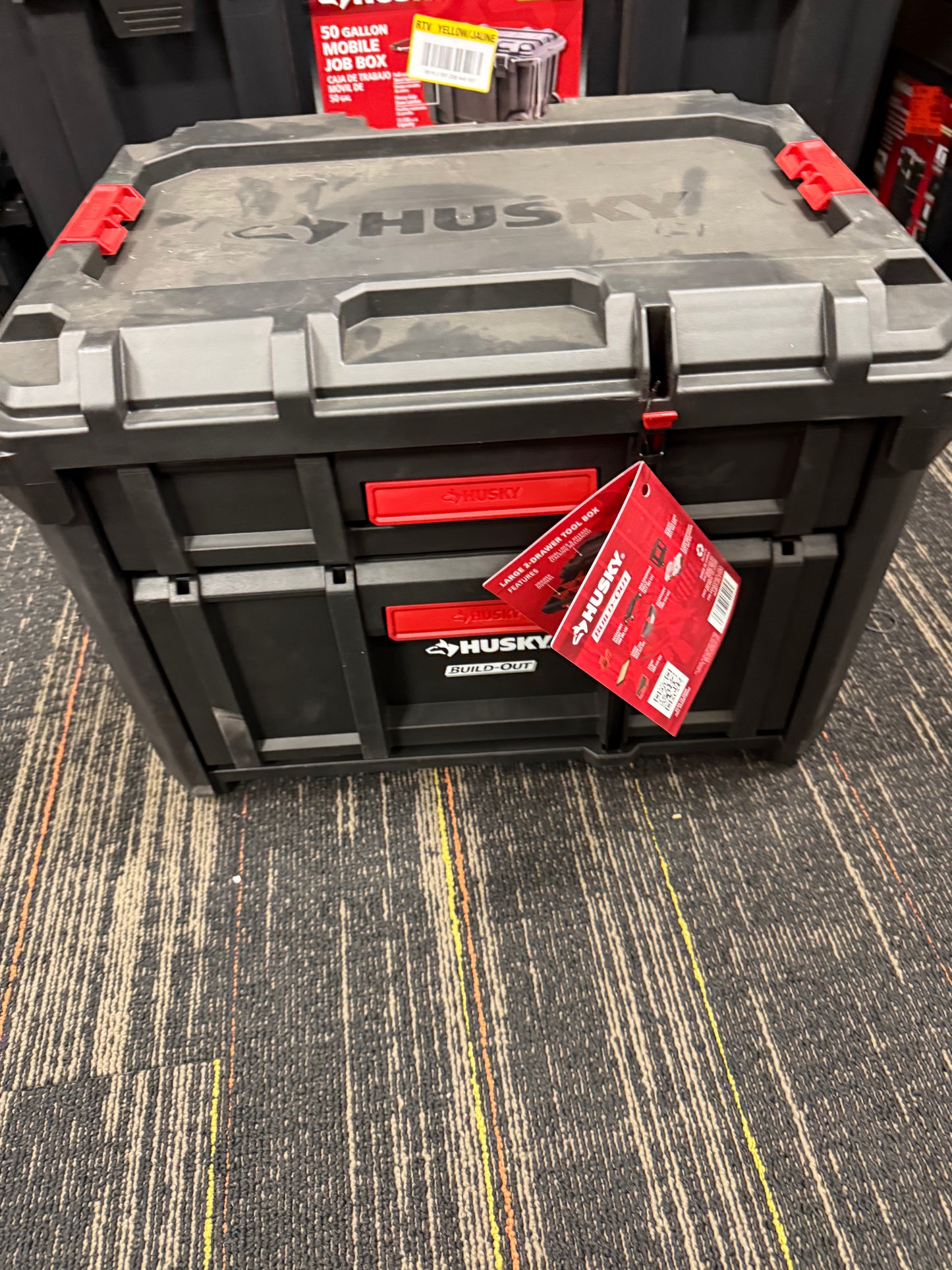 Husky buildout 2 drawer