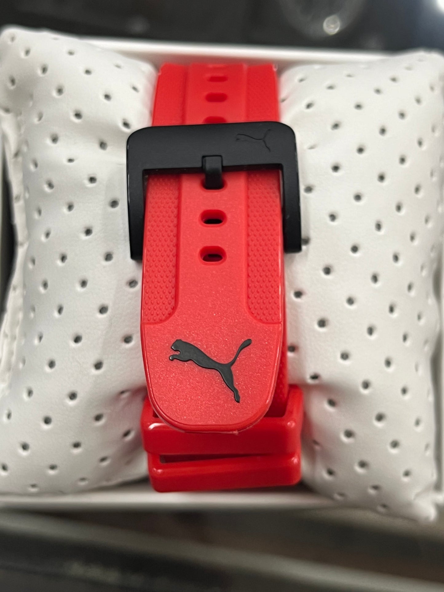 PUMA Red Men's Watch, Three-Hand Analog Sports Watch for Men