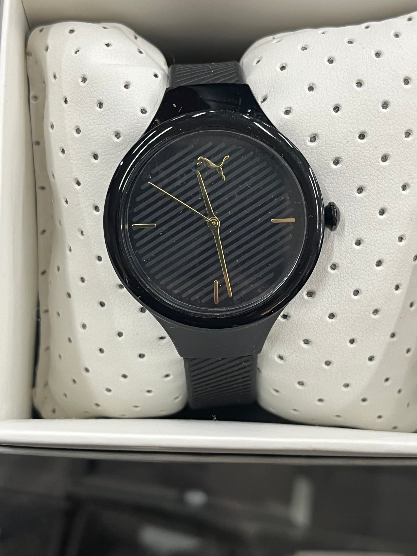 Women's Puma Contour All Black Nylon Watch P1020