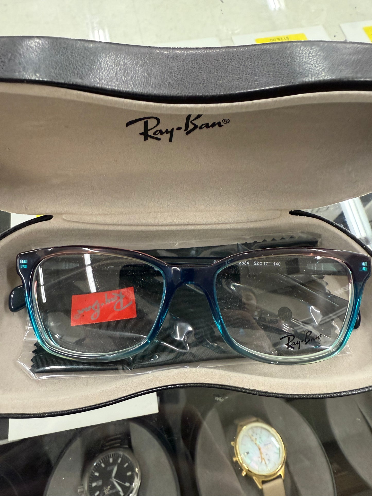Rayban rb5362 burgundy and blue