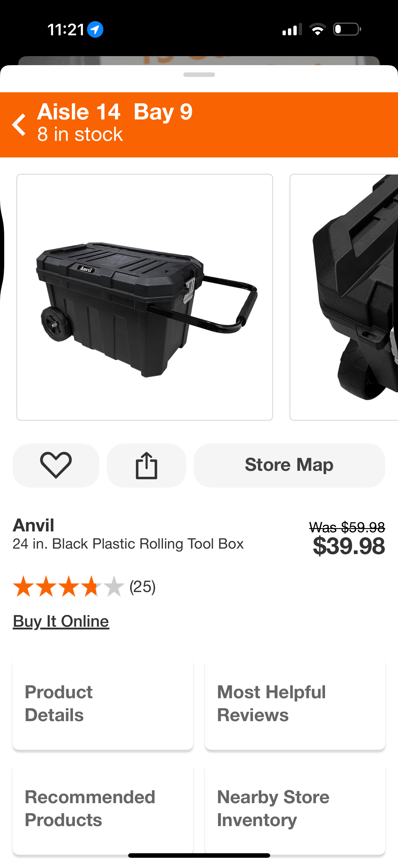Anvil 15gal jobsite toolbox