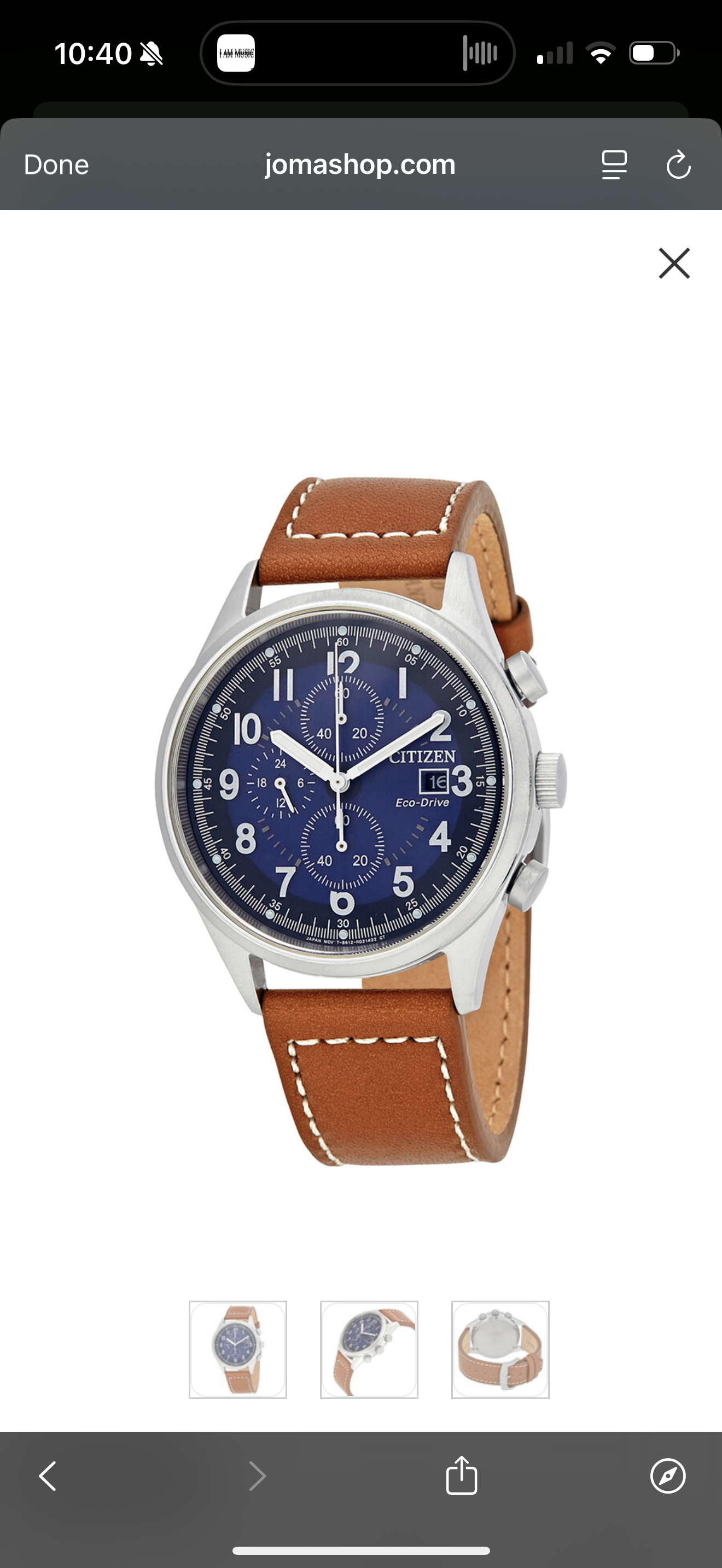 C101) Citizen Chandler Chronograph Eco-Drive Blue Dial Men's Watch
Item No. CA0621-05L