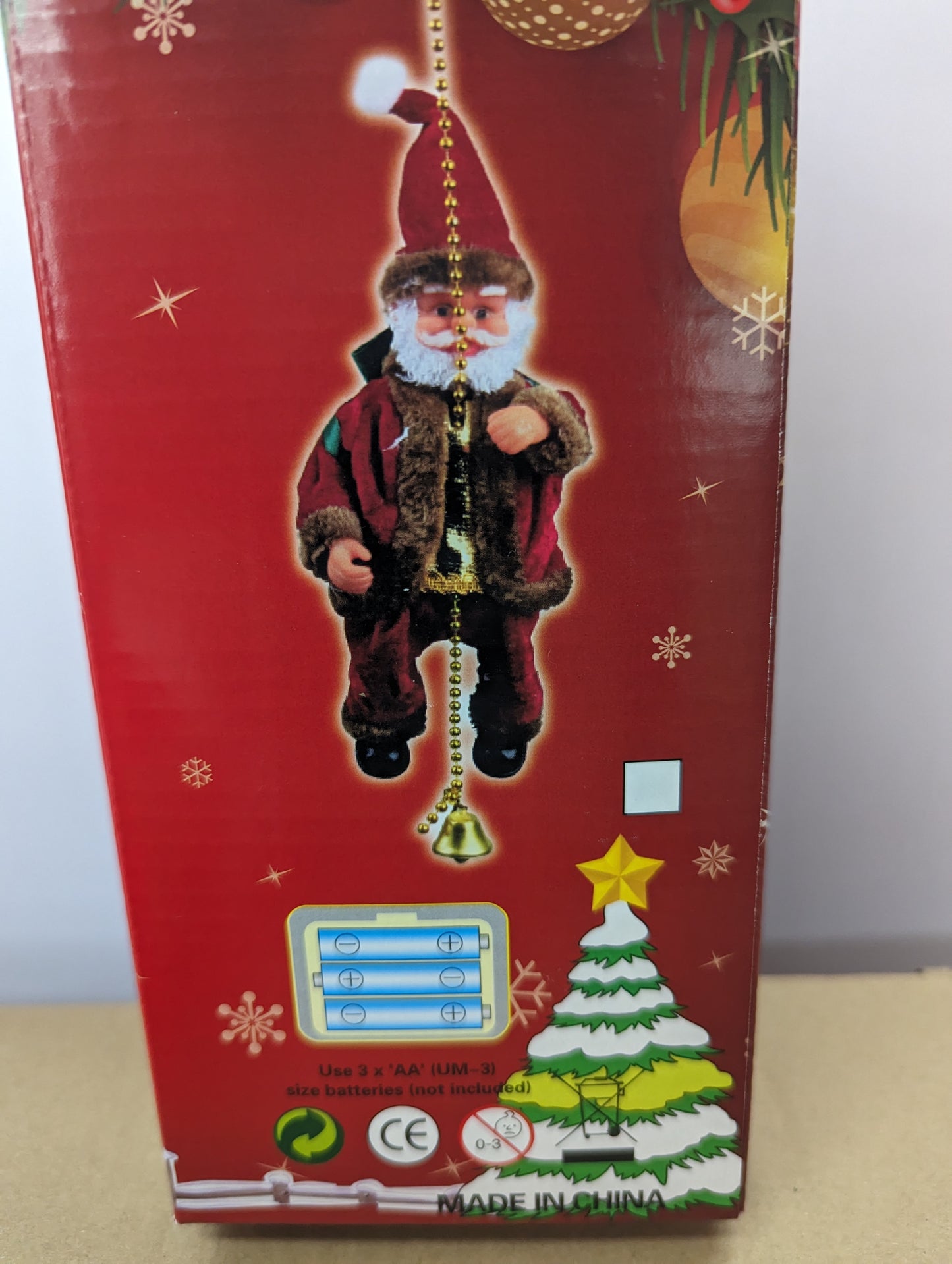 Rope Climbing Santa Christmas Decor