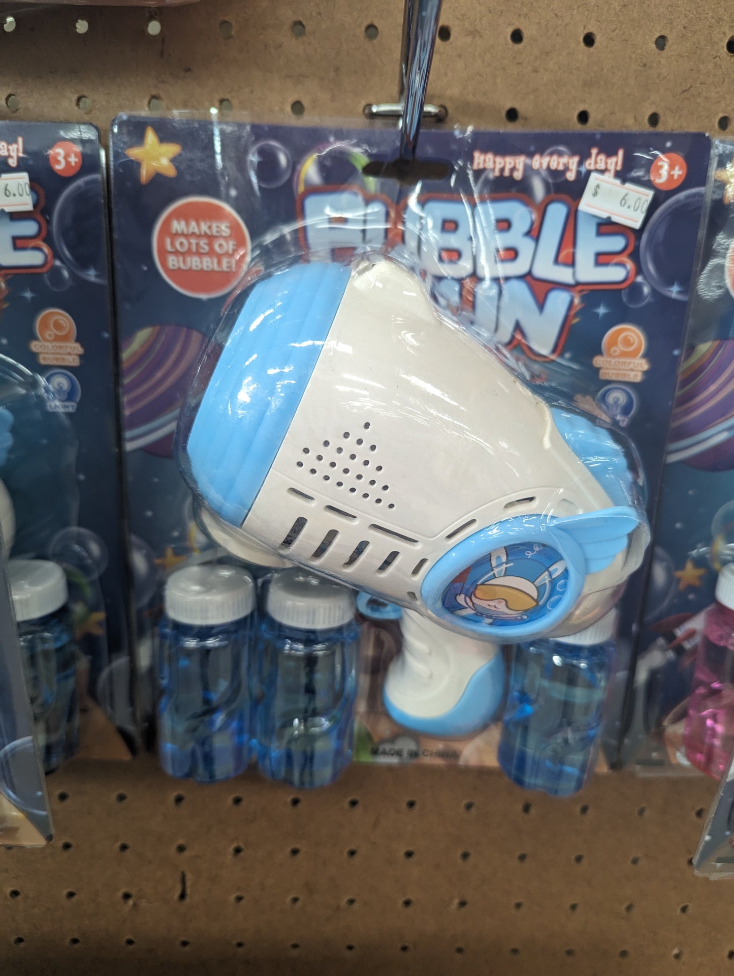 Light Up Space Bubble Gun