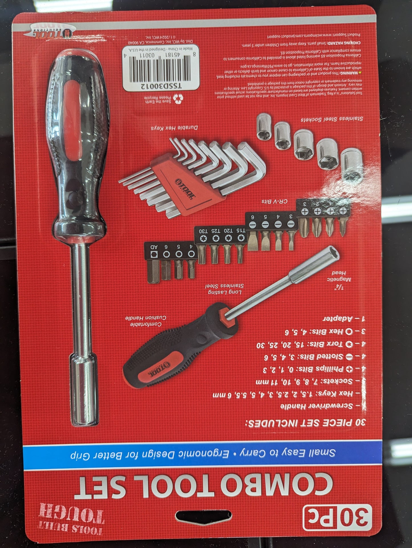 30 PC Combo Tool Set
