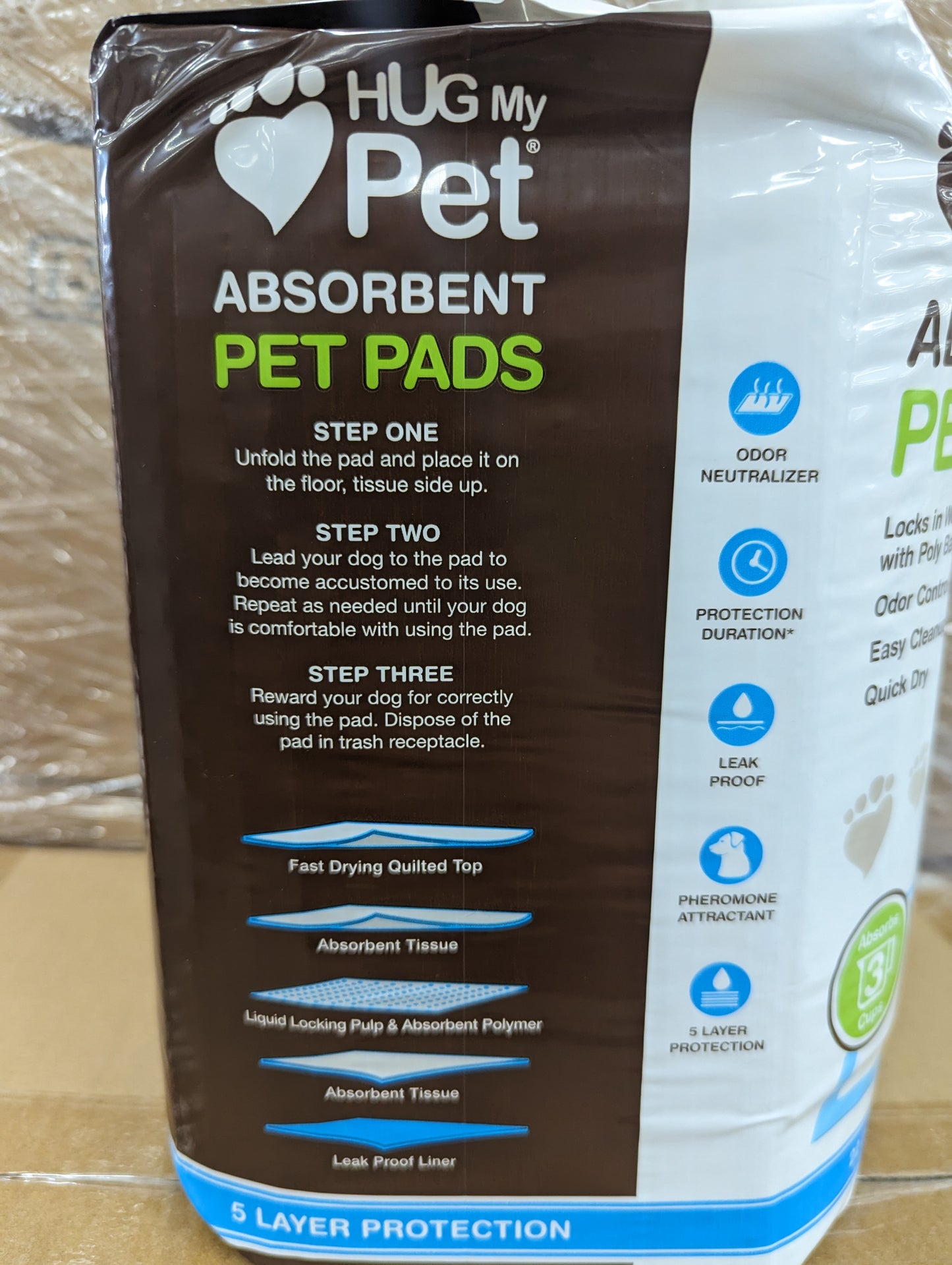 Pet Absorbent Pads 50 Count 22x20.5 Inch