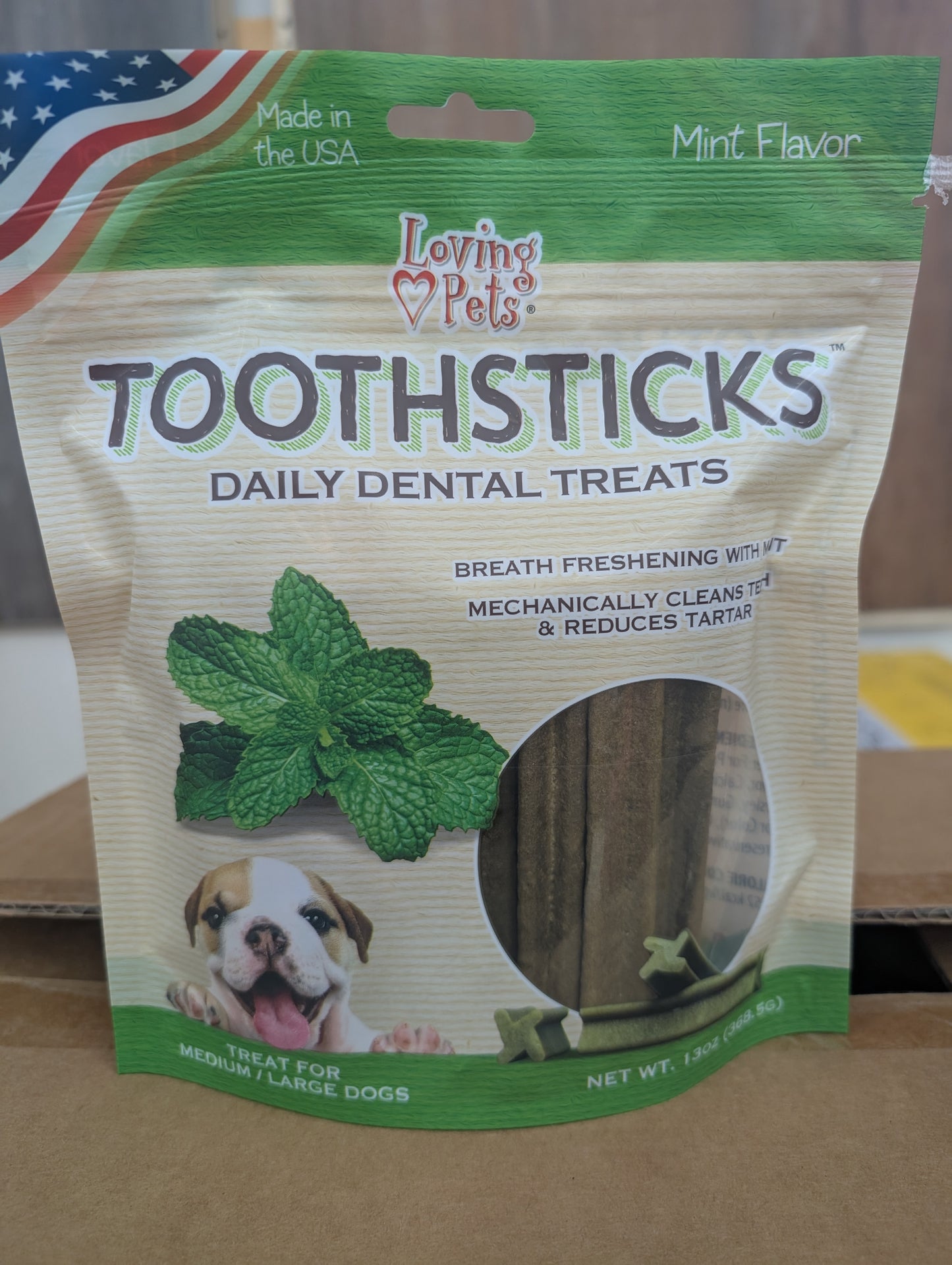 Loving Pets Toothsticks Dental Treat Mint