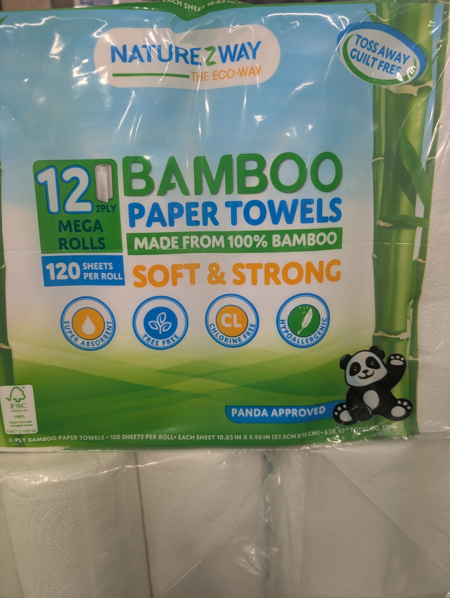 Bamboo Paper Towel 12 pack