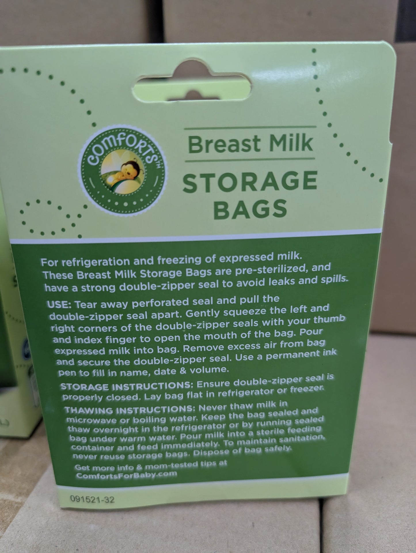 Breast milk storage bags 50ct