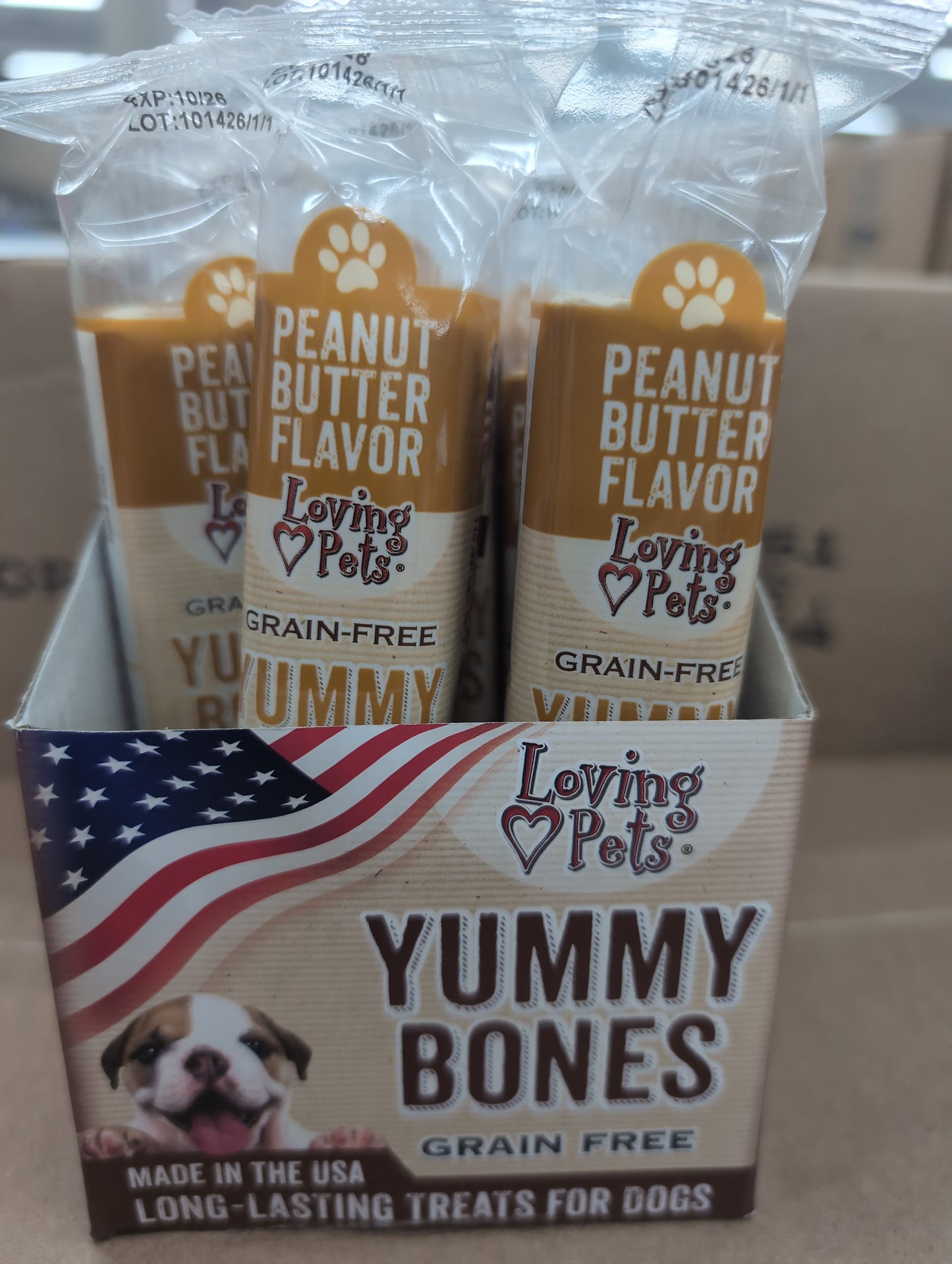 Yummy Bones Peanut Butter Loving Pets Treat