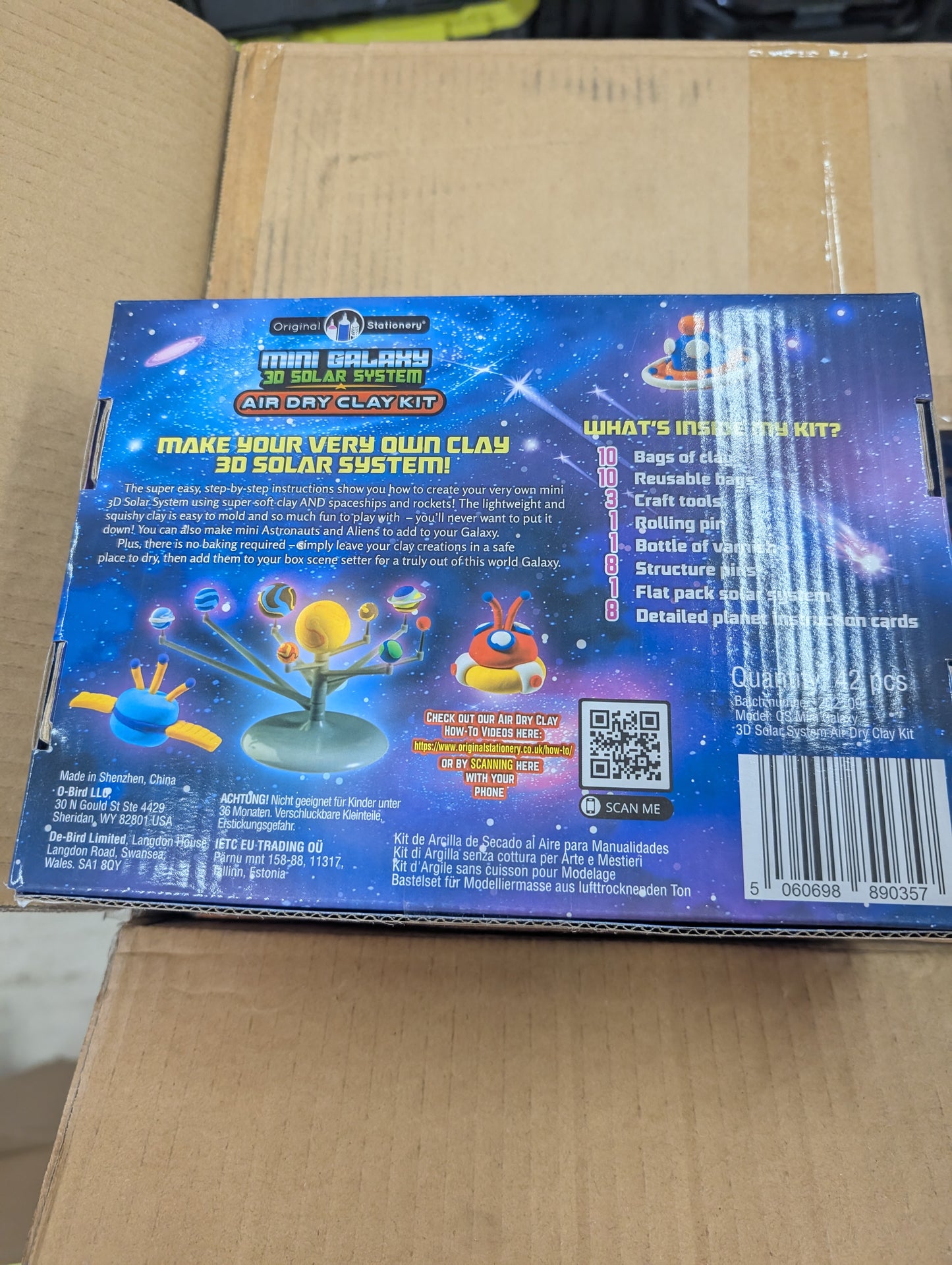 Mini Galaxy 3D Solar System Air Dry Clay Kit