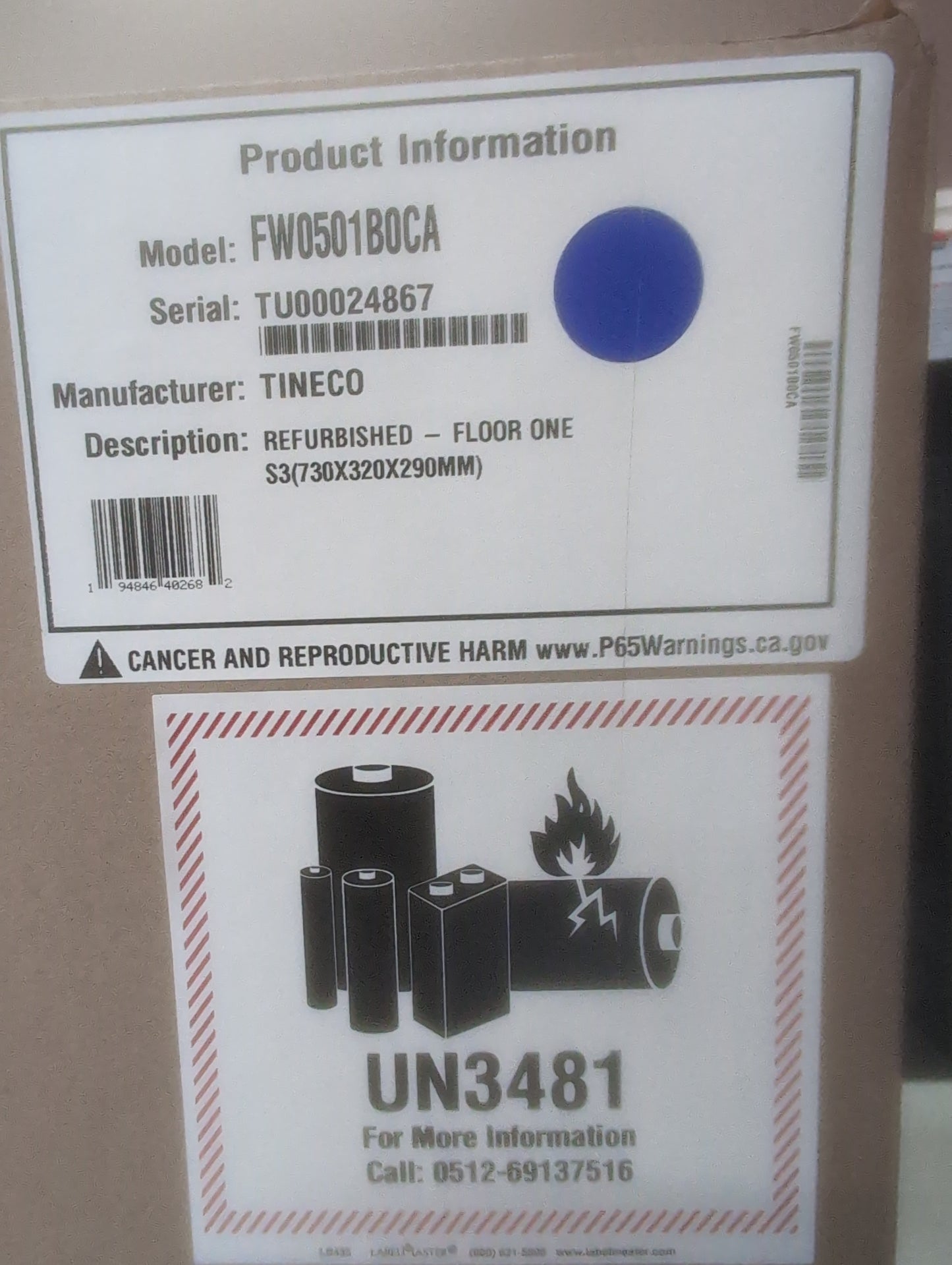 Tineco Floor One S3 Refurb