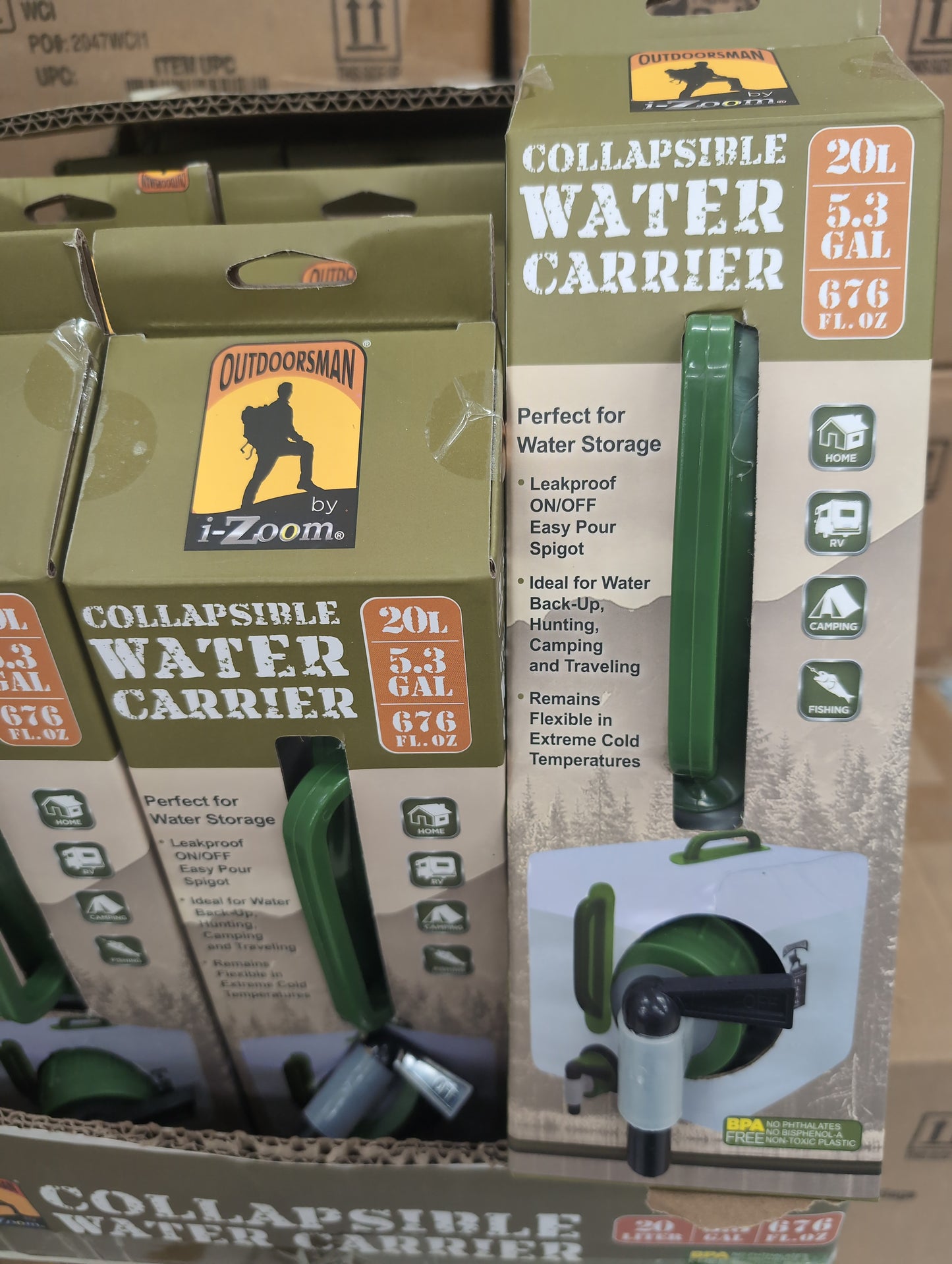 20 Liter Collapsible Water Carrier for Camping