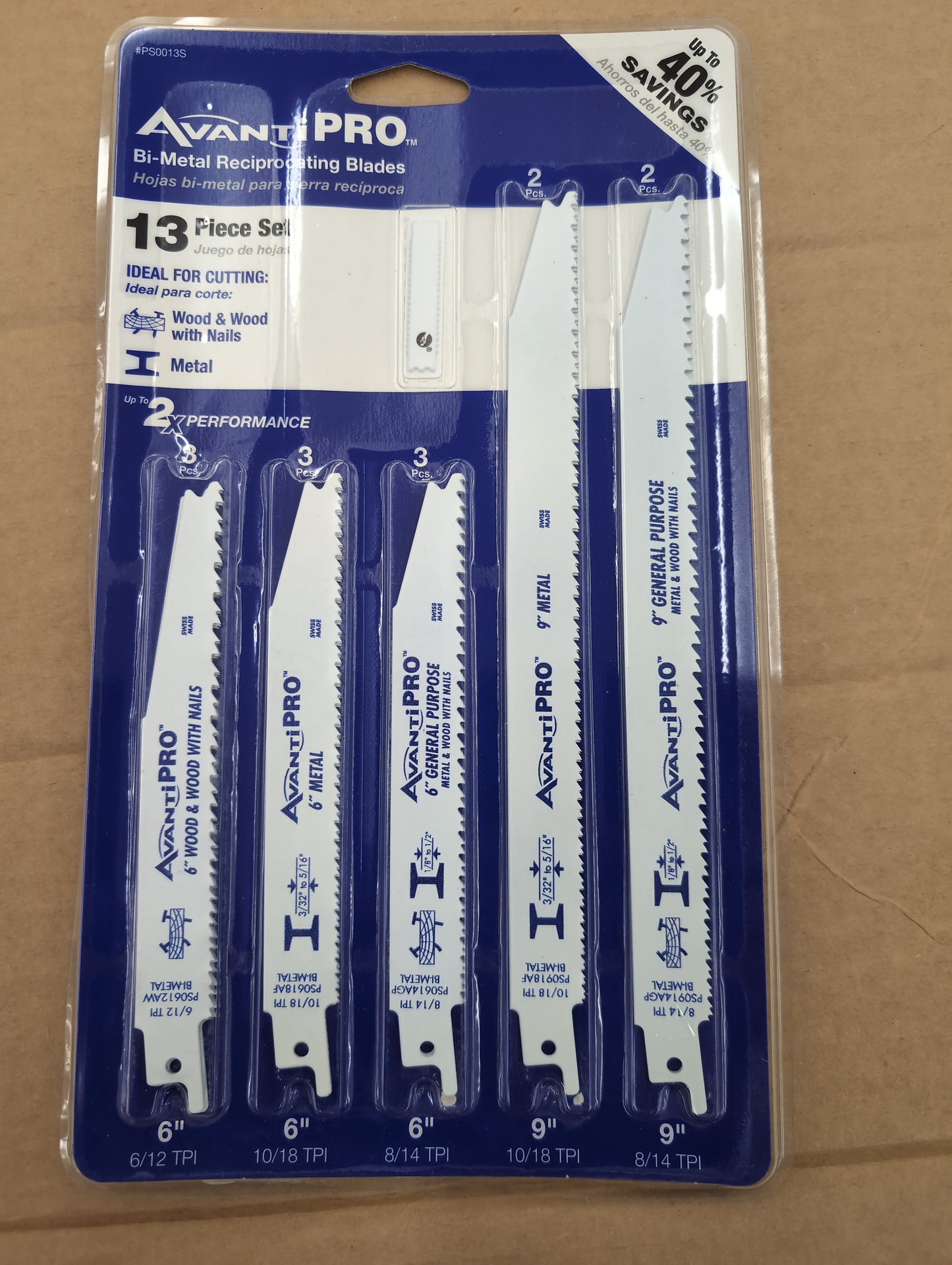 Avanti Pro 13 PC Bi Metal Reciprocating Blades