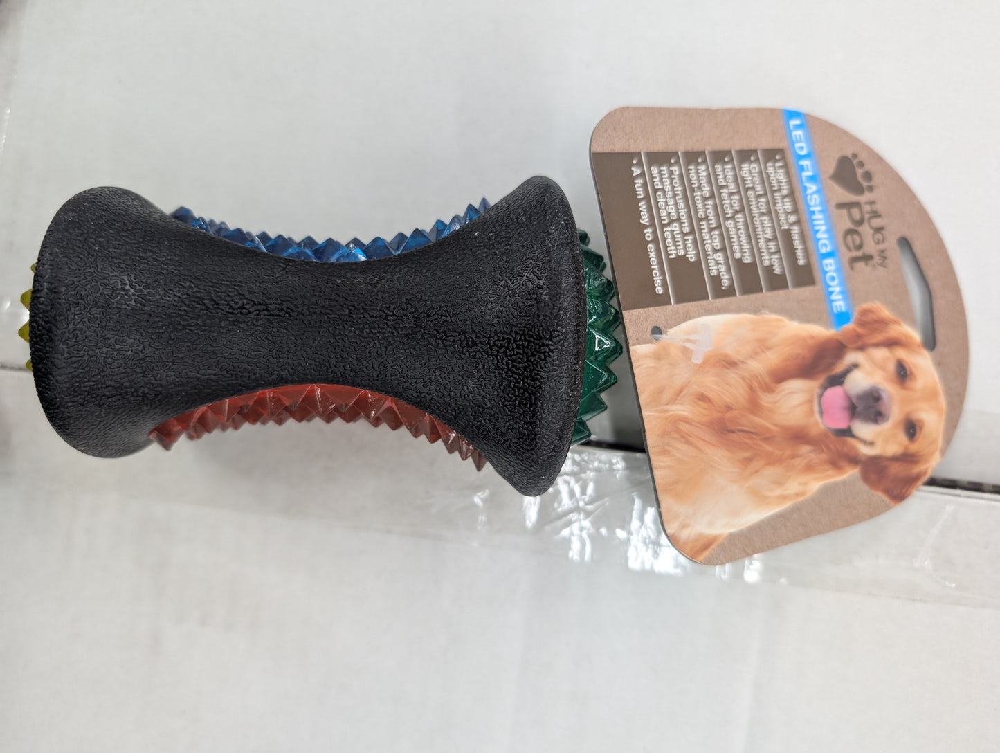 LED Flashing Bone Hug My Pet Dog Toy