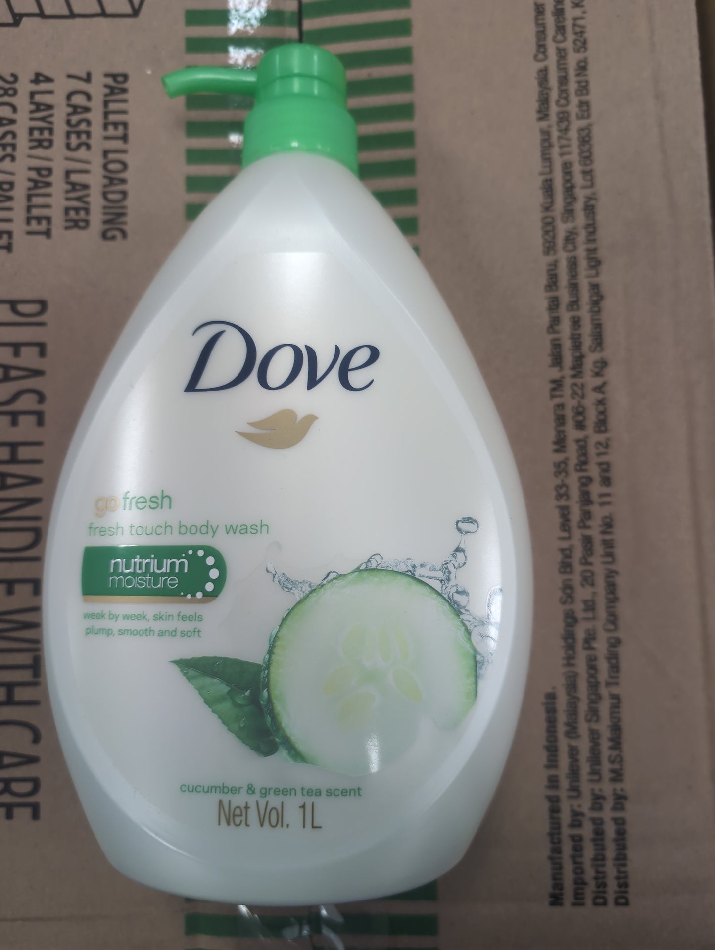 Dove Body Wash 1L Cucumber Green Tea