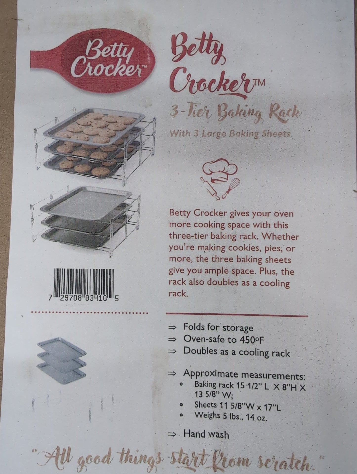 Betty Crocker 3 Tier Baking Rack