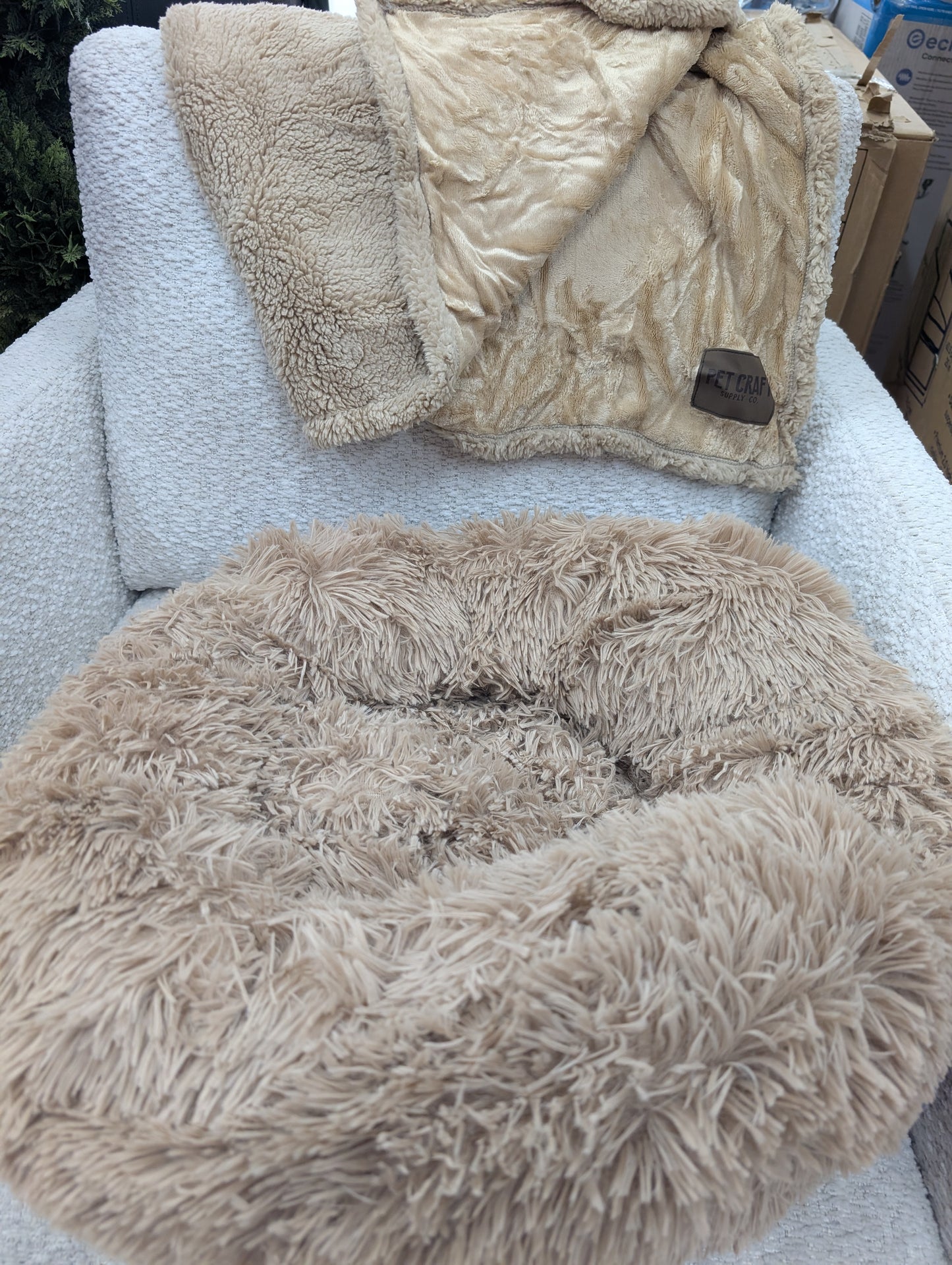 Calming Bed and Blanket Pet Combo