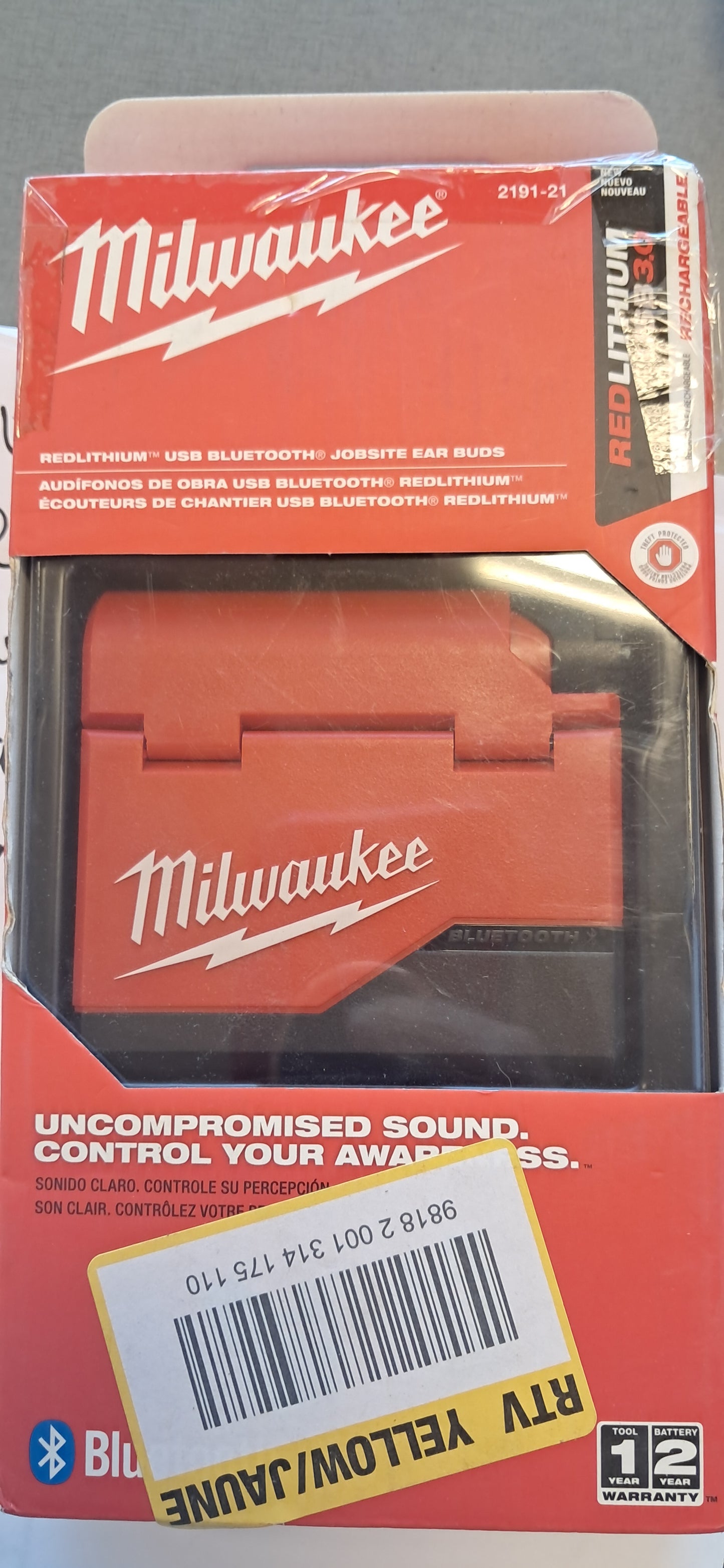 Milwaukee 2191-21 redlith jobsite earbuds