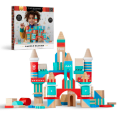 Castle Blocks 75 Solid Wood Pieces