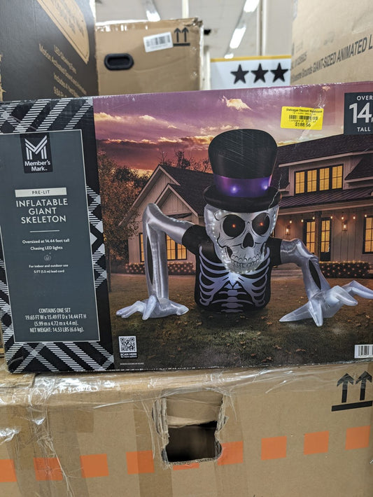 Member's Mark 14 ft inflatable giant skeleton, $188.96 at Sheboygan Discount Warehouse