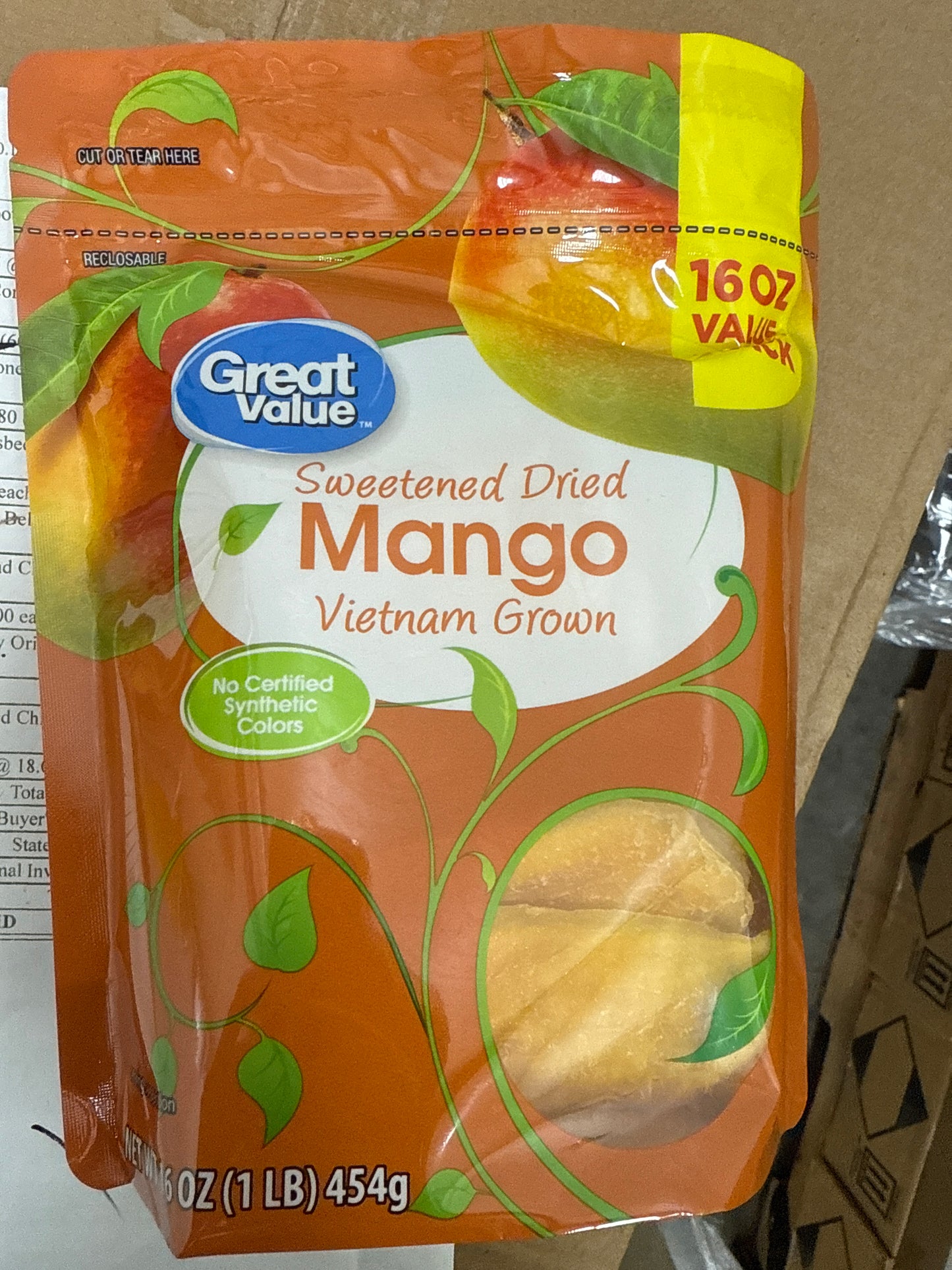 Sweetened Dried Mango 16oz