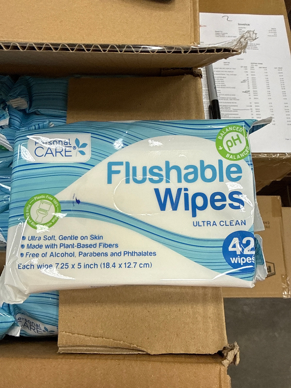 Flushable Wipes 42ct