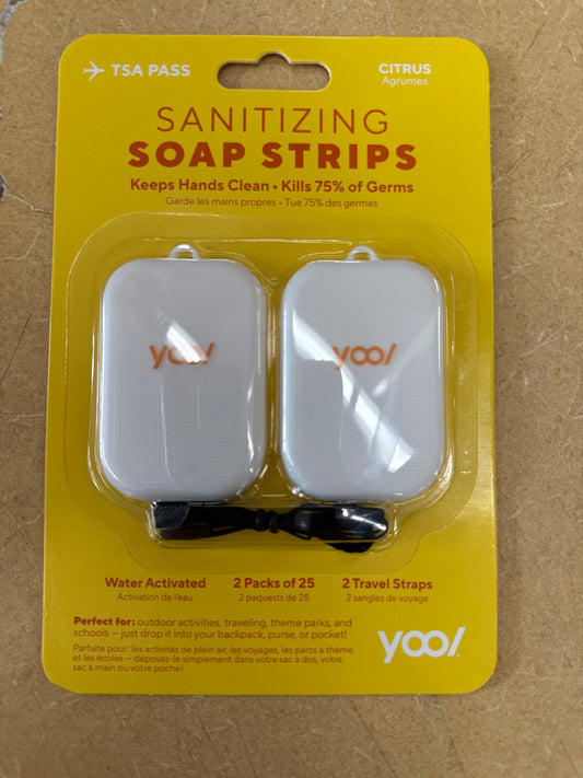 Sanitizing soap strips