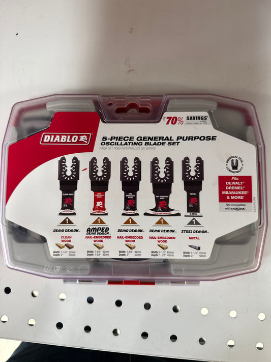 Diablo oscillating blade set