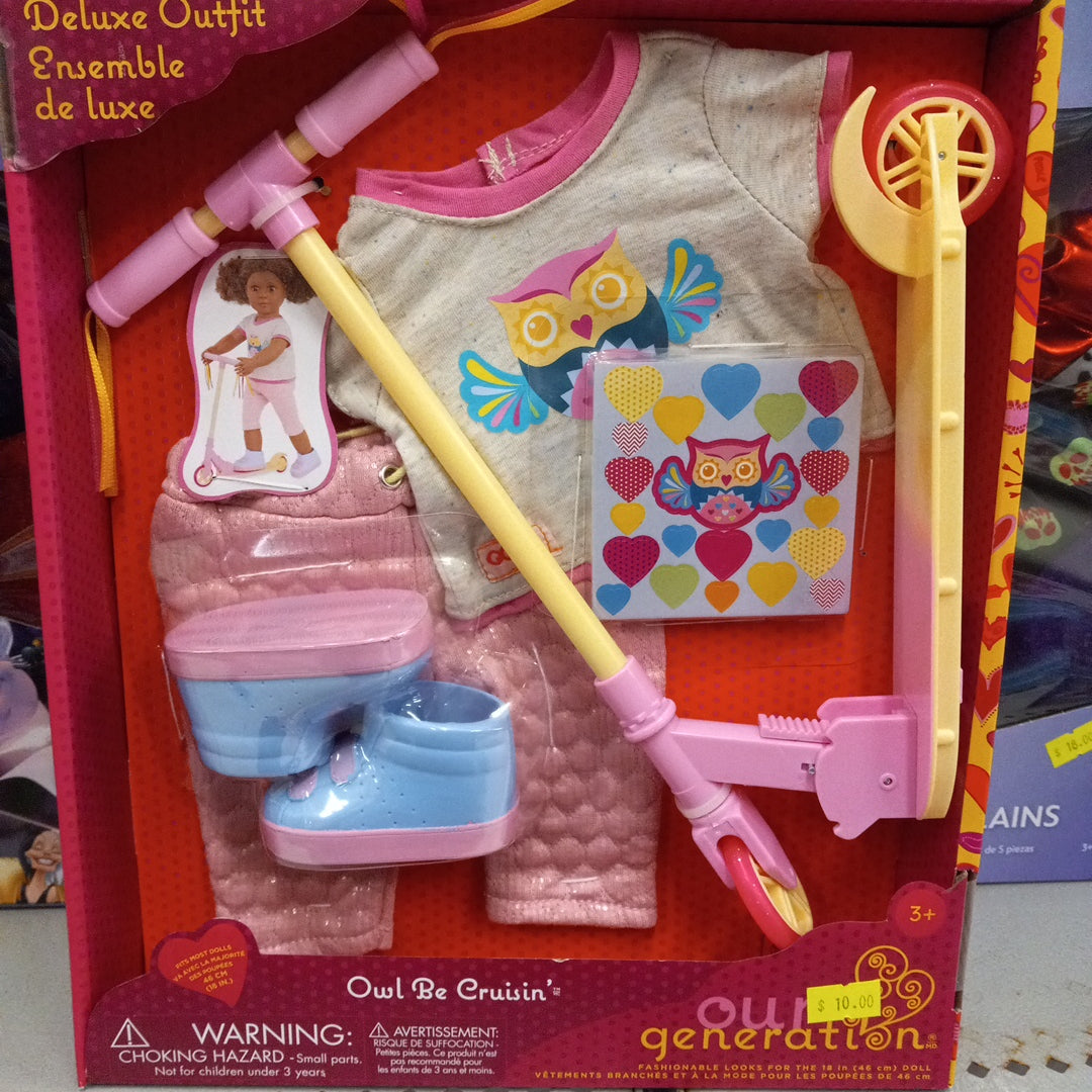 Our Generation Owl Be Crusin' Deluxe Outfit Toy