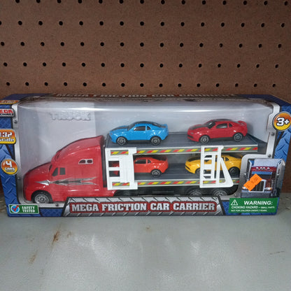 Mega Friction Car Carrier Toy