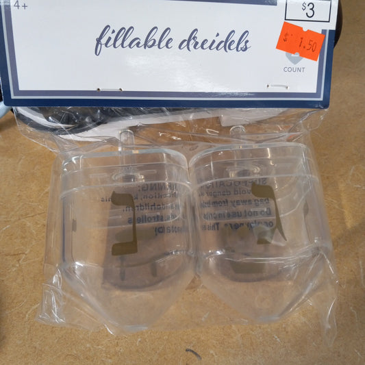 Fillable Dreidels (clear)