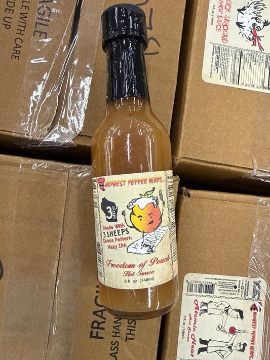 Freedom of peach hot sauce