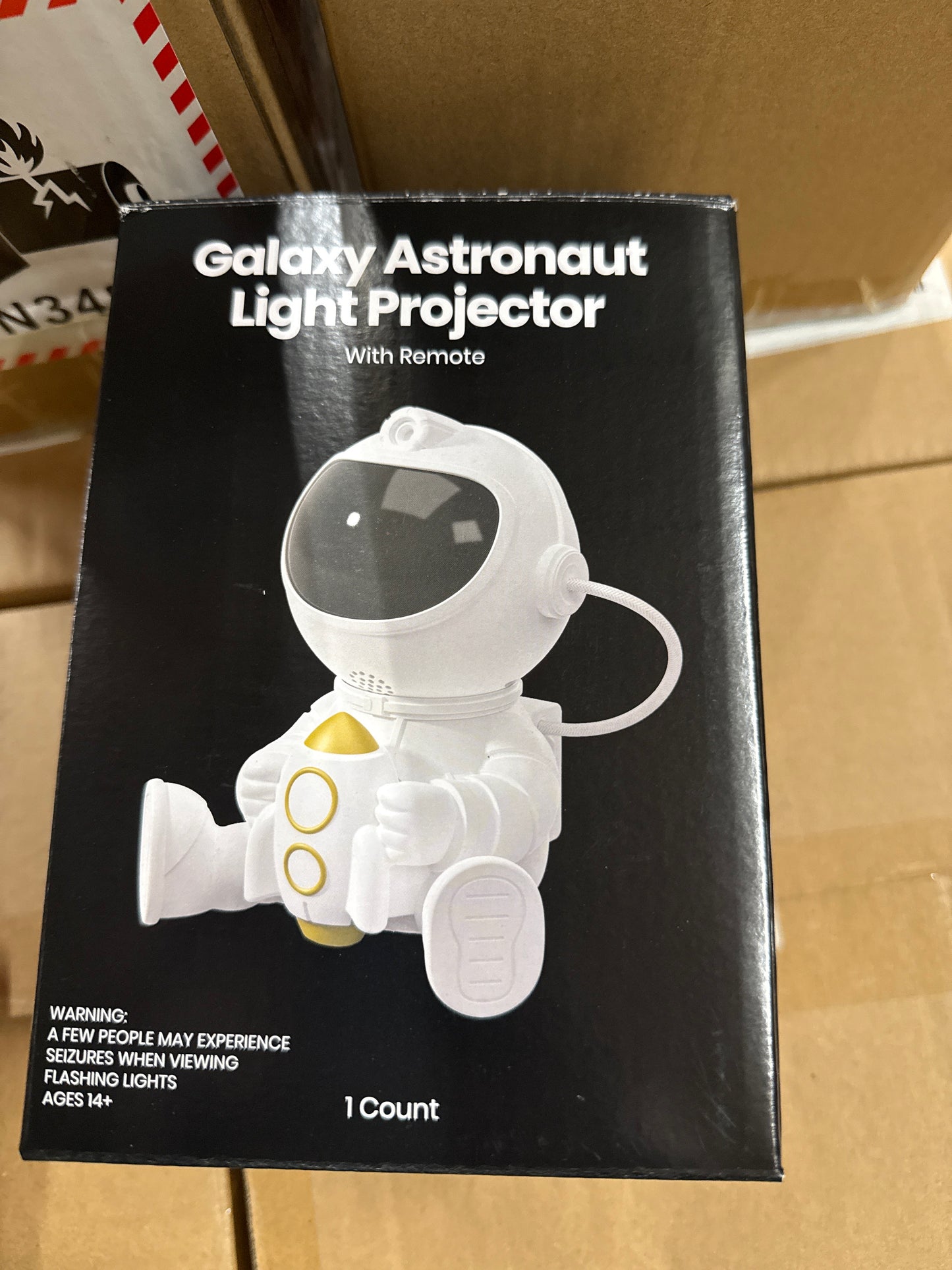 Galaxy astronaut light projector