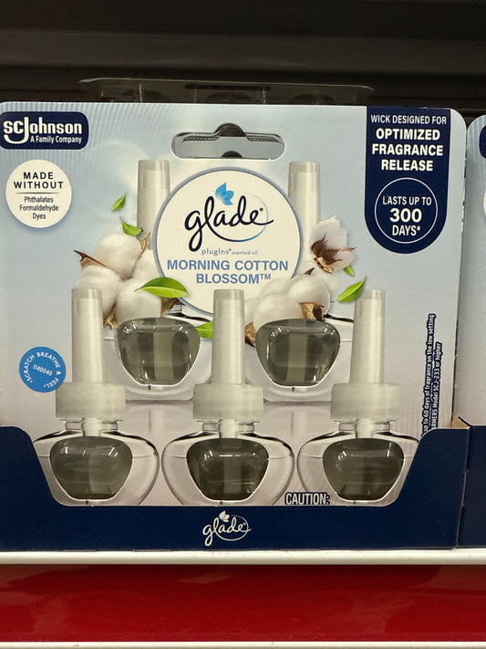 Glade Scented Oil Morning Cotton Blossom 5ct