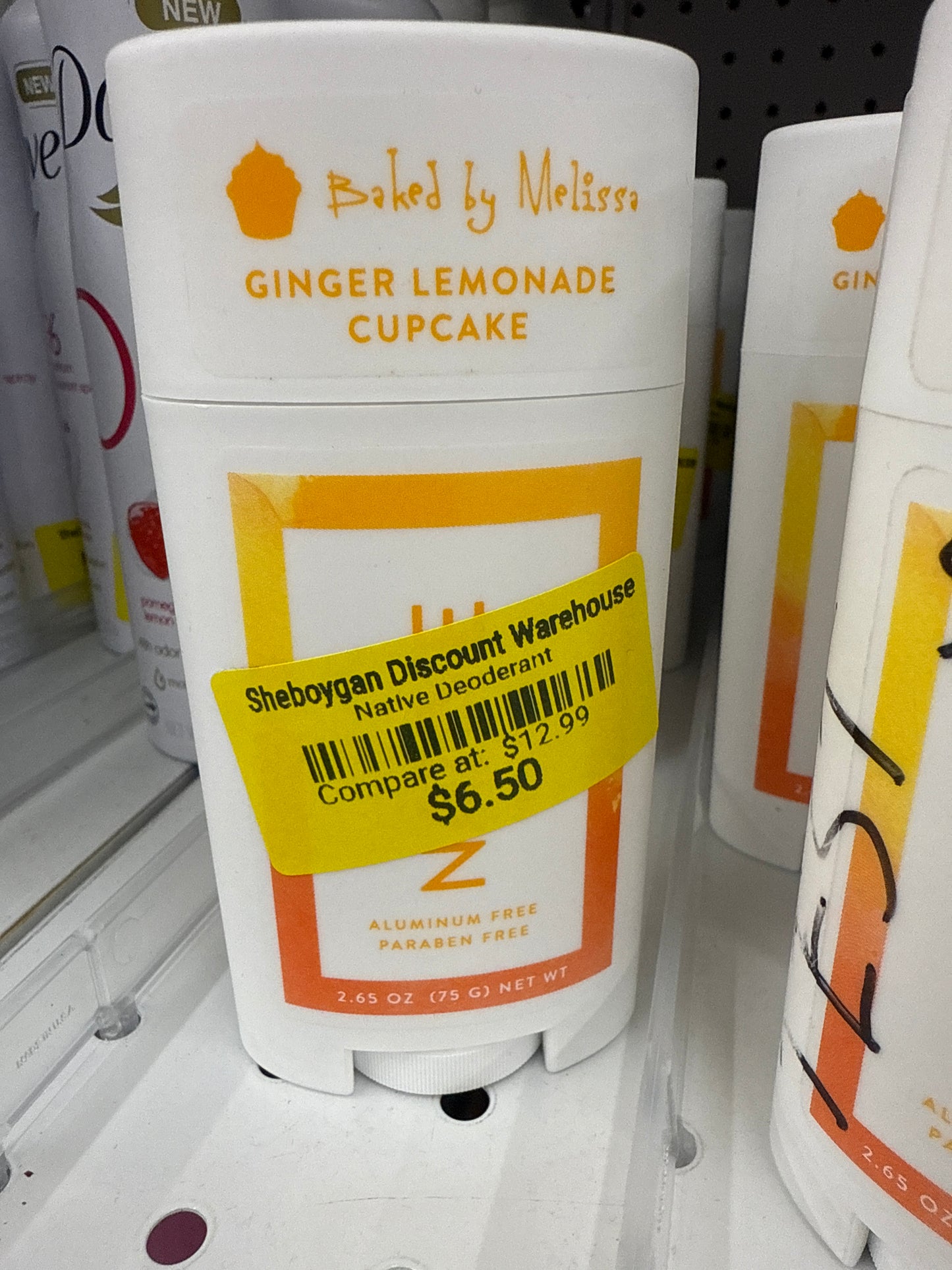 Native deodorant ginger lemonade cupcake
